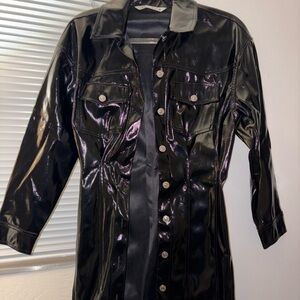 Black Shiny Women's Jacket